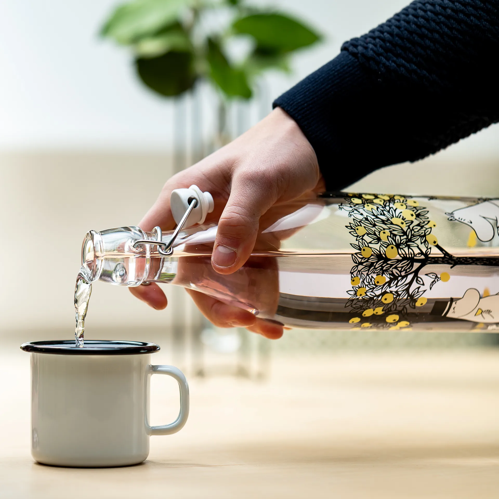 姆明 玻璃杯 1 L, Apples Muurla