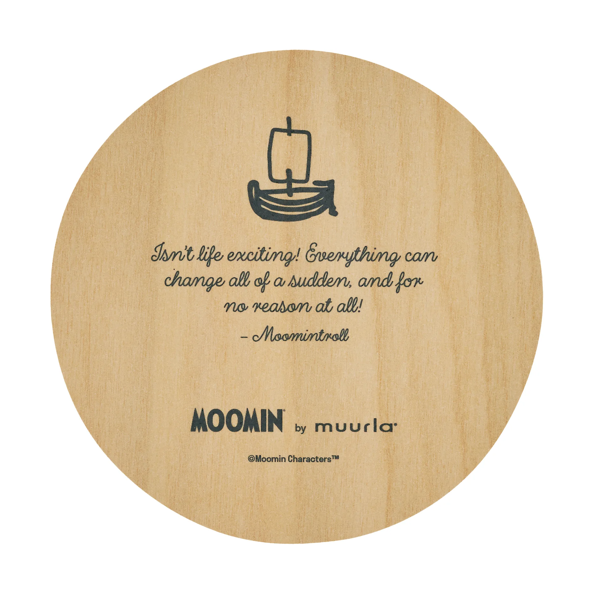 姆明 杯垫 Ø10 cm, Momintroll Muurla