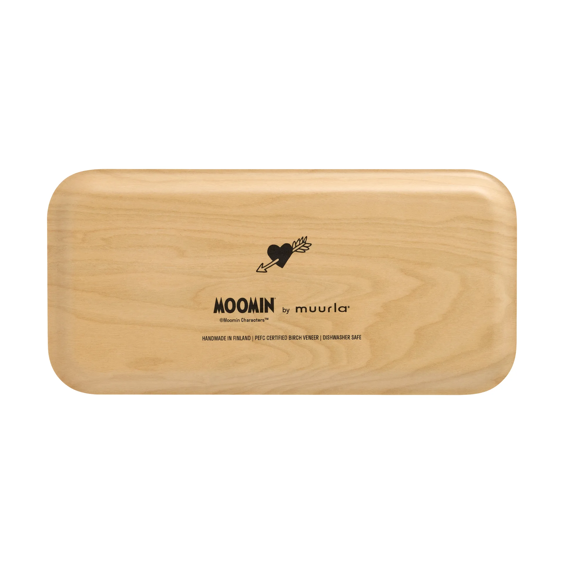 姆明 托盘 13x27 cm, Heart Muurla