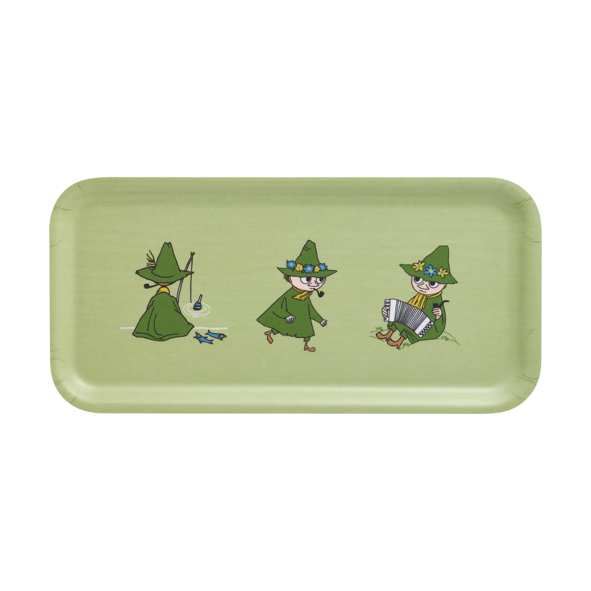 姆明 托盘 13x27 cm, Retro Snufkin Muurla