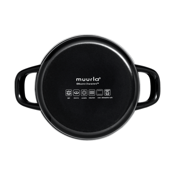 姆明 搪瓷锅 高盖子 1.5升 - The Kitchen - Muurla