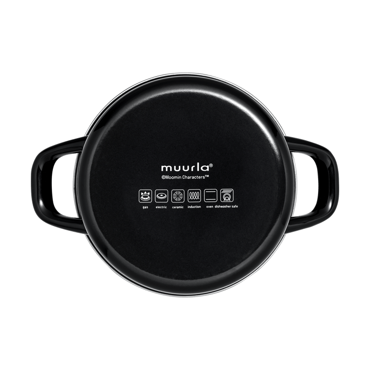 姆明 搪瓷锅 高盖子 1.5升, The Kitchen Muurla