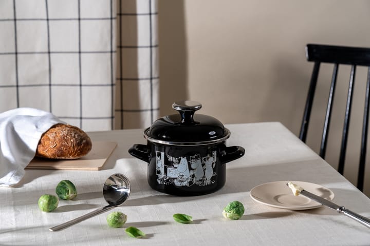 姆明 搪瓷锅 高盖子 1.5升, The Kitchen Muurla