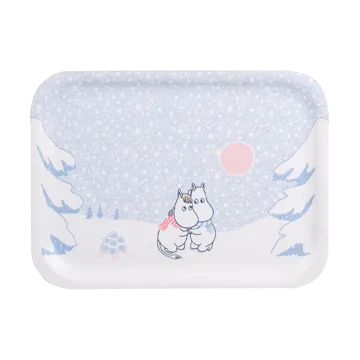姆明 托盘 20x27cm - Let it 雪白 - Muurla