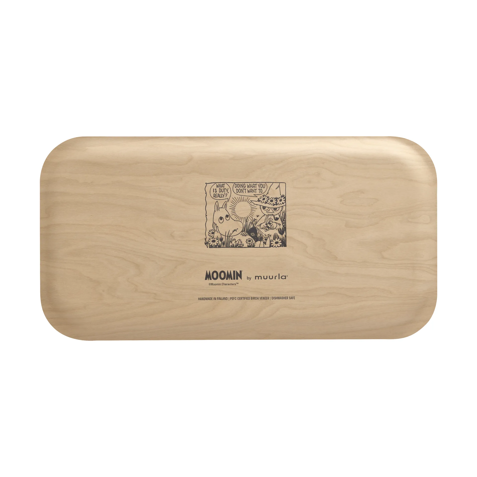 姆明 托盘 22x43 cm, In the garden Muurla