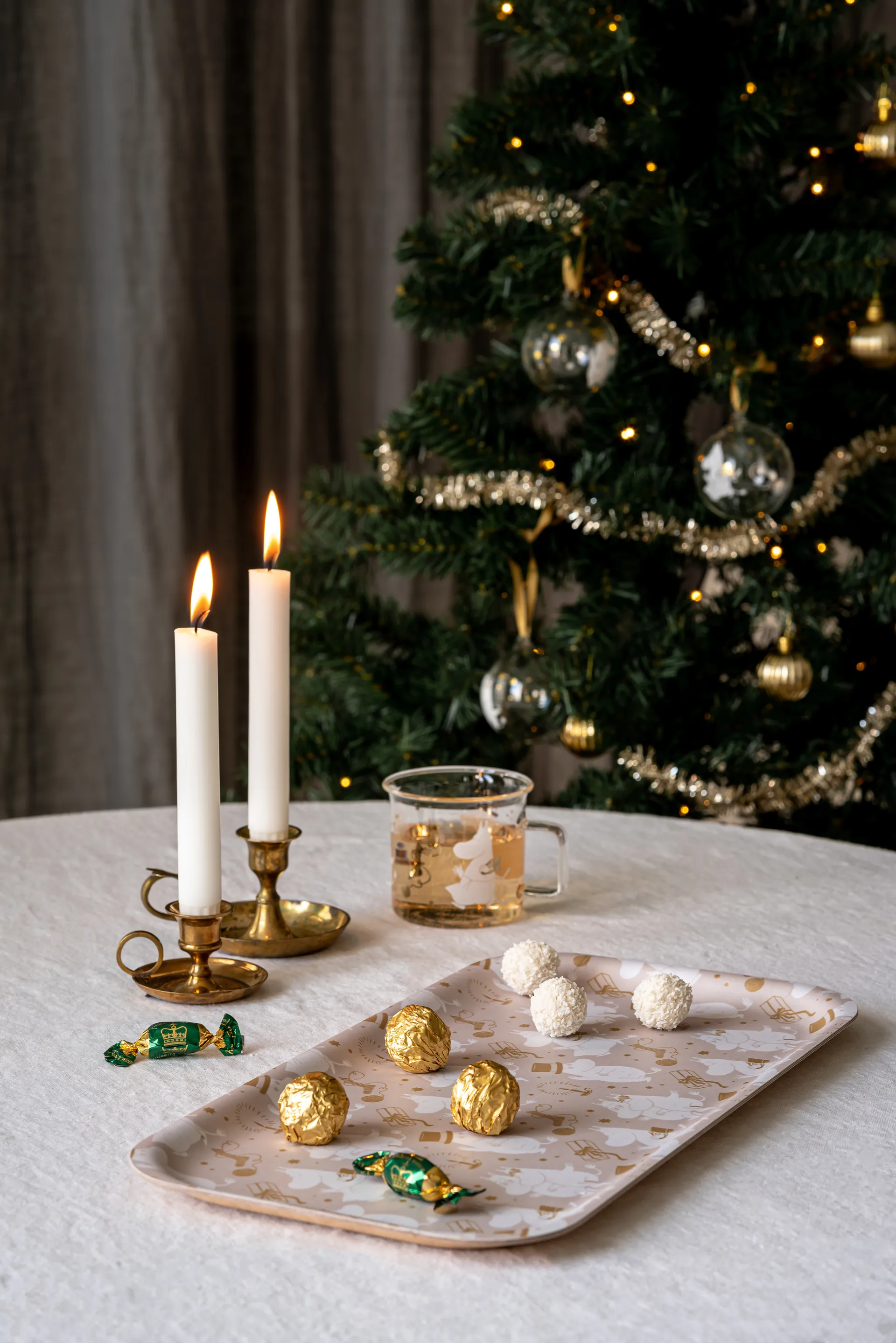 姆明 托盘 22x43 cm, Sparkling stars Muurla