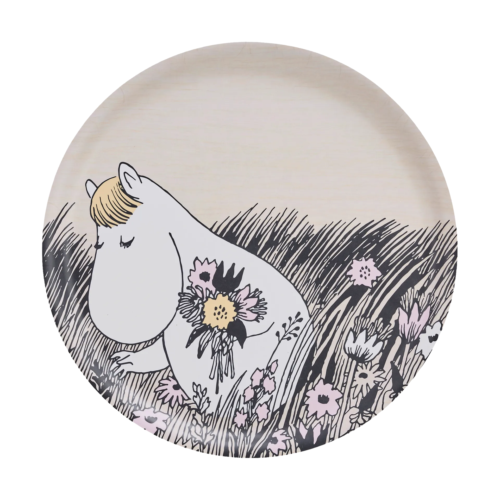 姆明 托盘 Ø35 cm, Summer night Muurla
