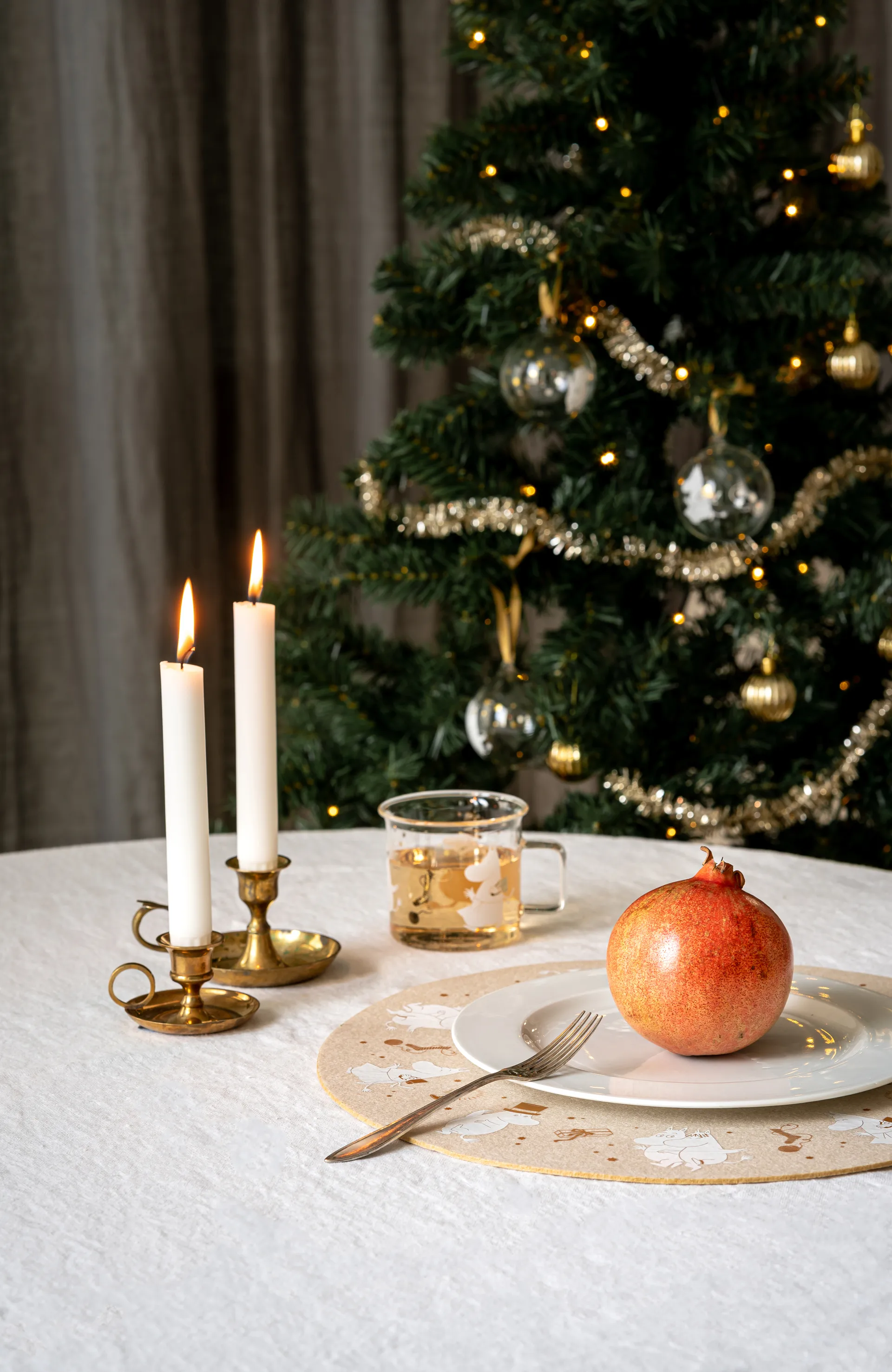 姆明 餐垫 Ø38 cm, Sparkling stars Muurla