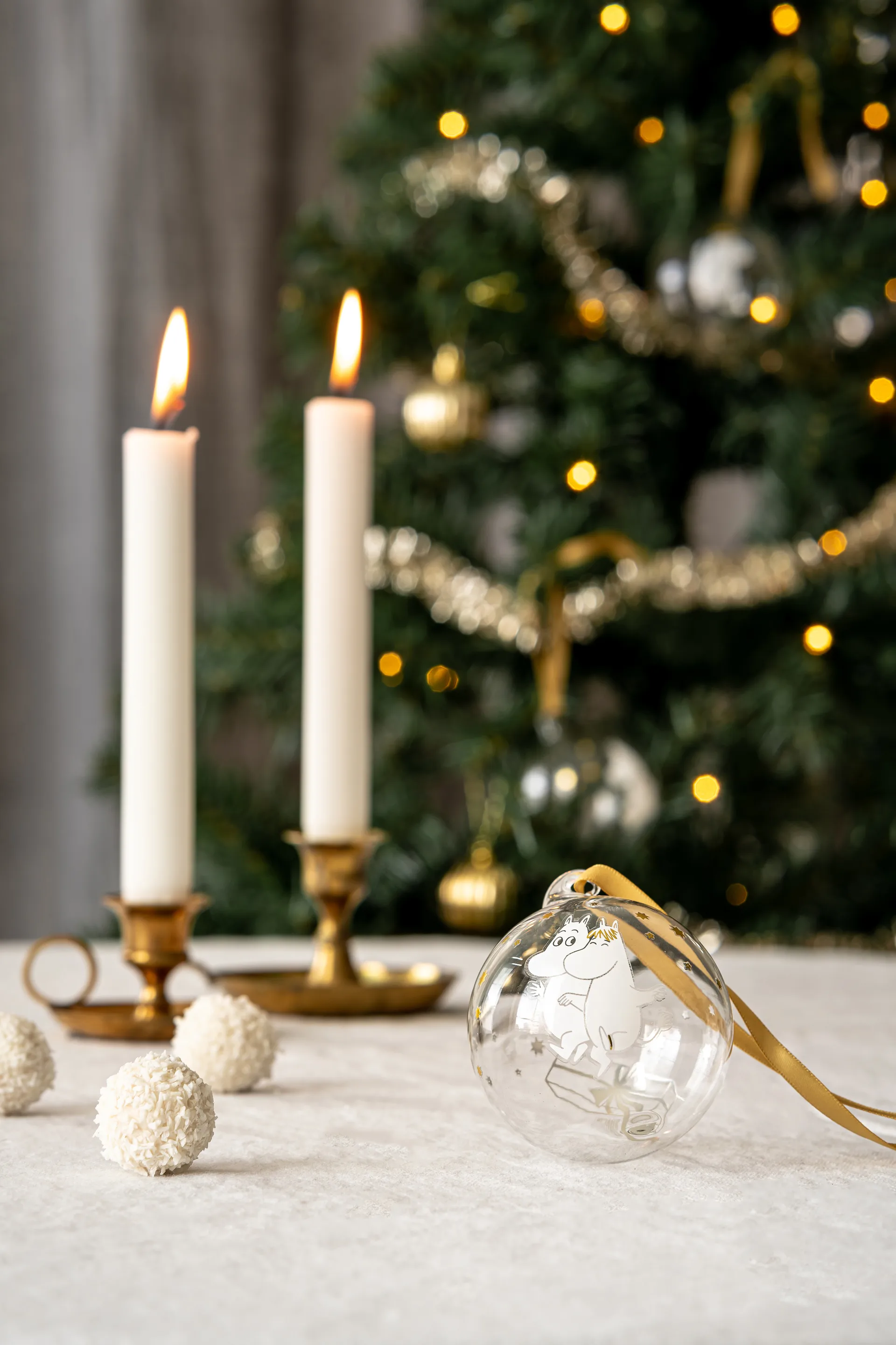 姆明 圣诞摆设/挂件/装饰 Ø7 cm 3 parts, Sparkling stars Muurla