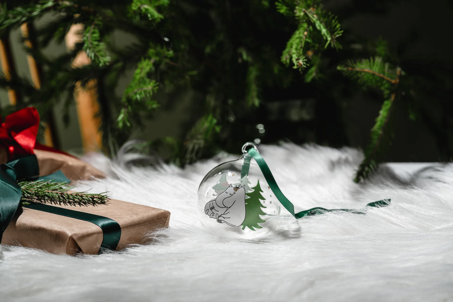 姆明 圣诞摆设/挂件/装饰 Ø7 cm, Spruce Muurla