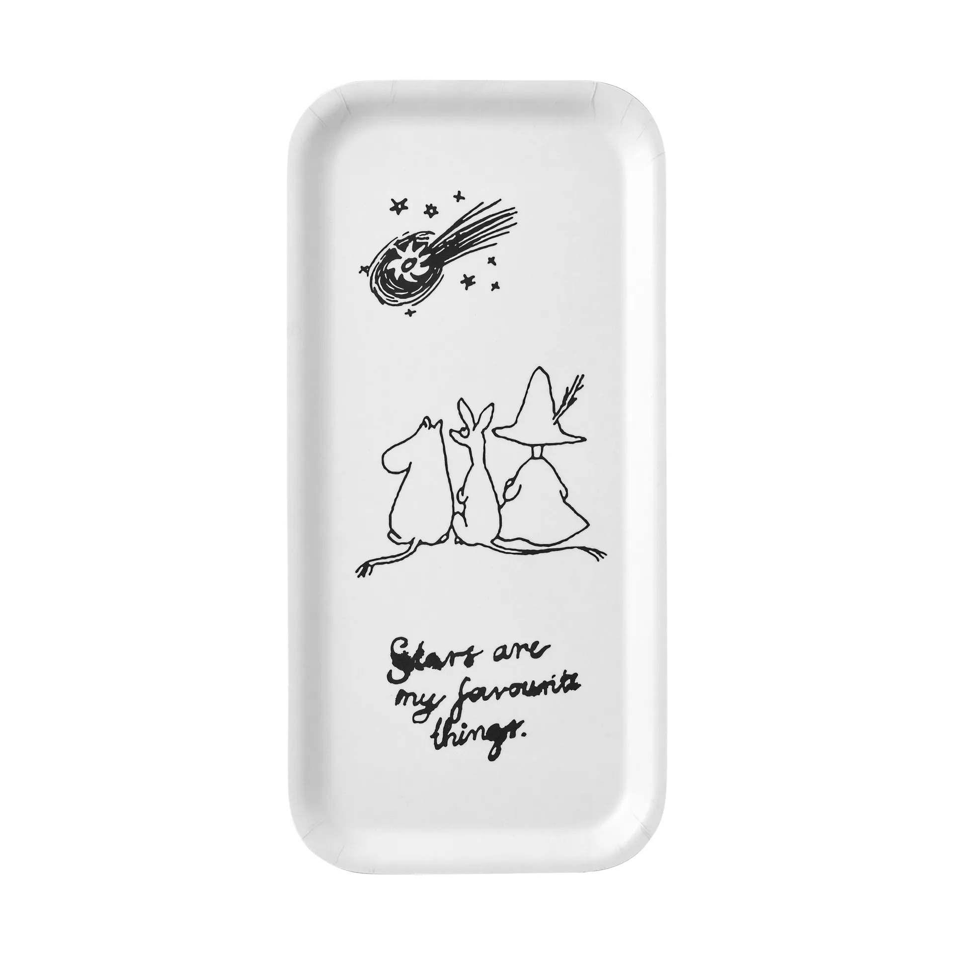 姆明 80 托盘 13x27 cm, 白色 Muurla