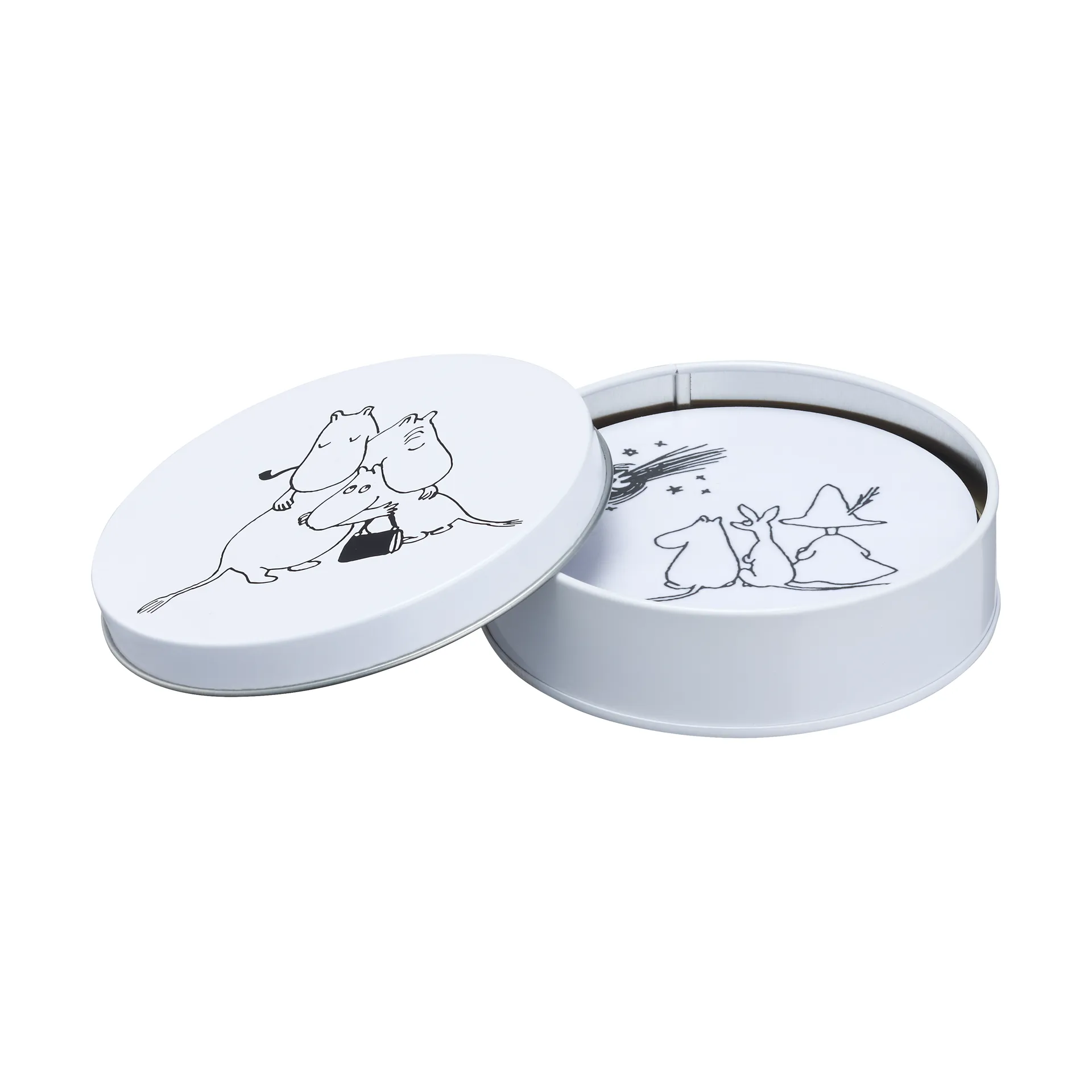 姆明 80 Coasters Ø11 cm 四件套装, 彩色 Muurla