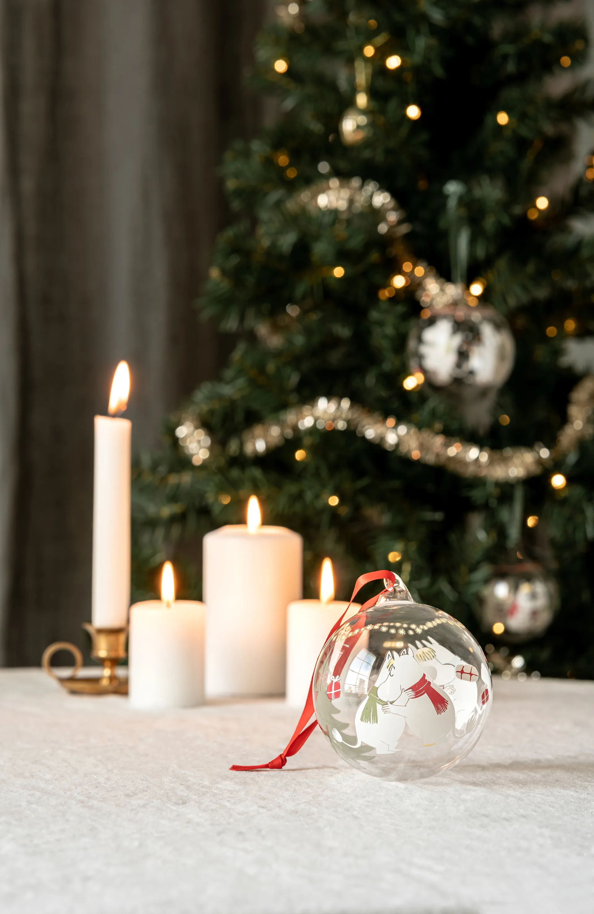 姆明 圣诞摆设/挂件/装饰 Ø9 cm, Happy holidays Muurla