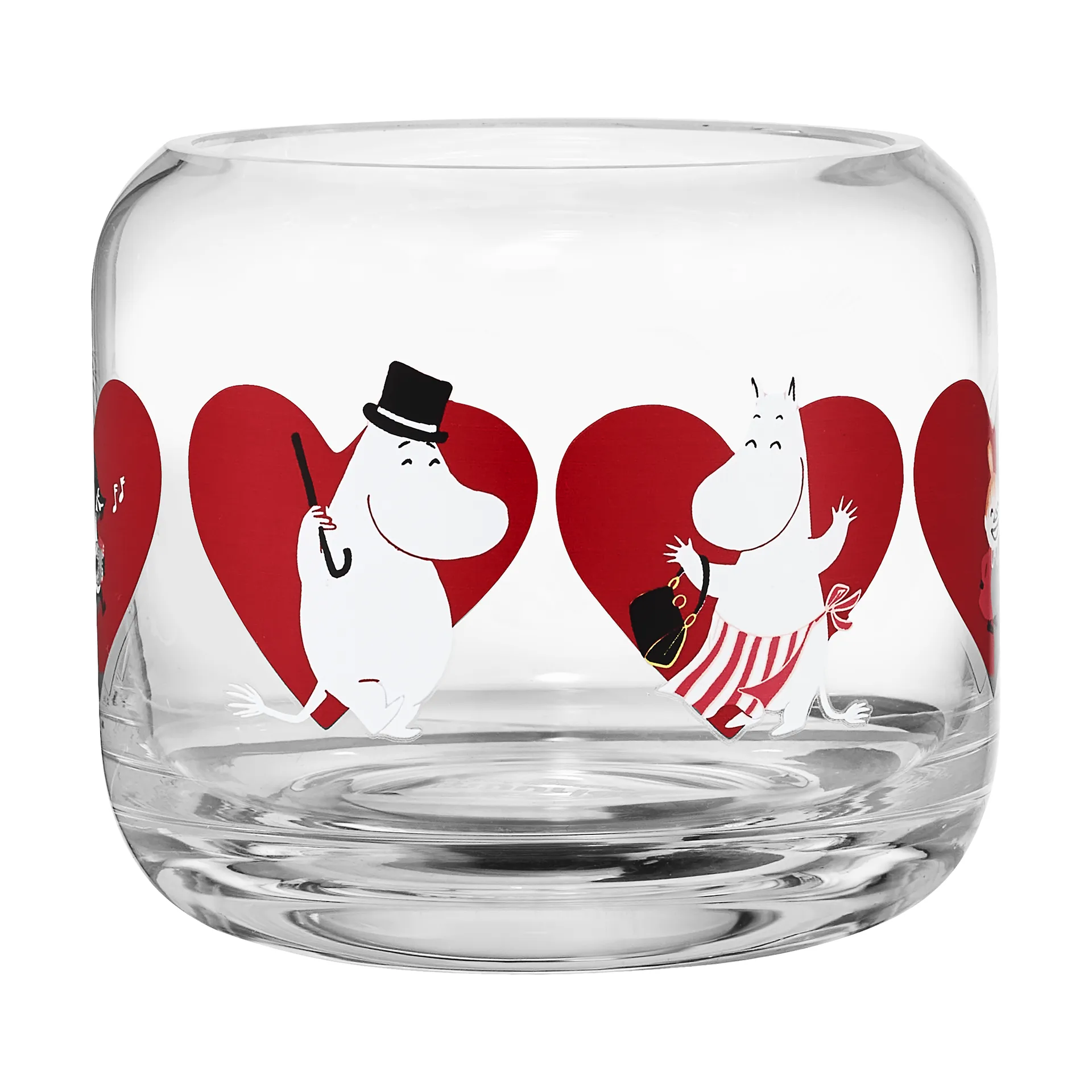 姆明 烛台 Ø9x8 cm, Heart Muurla