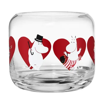 姆明 烛台 Ø9x8 cm - Heart - Muurla