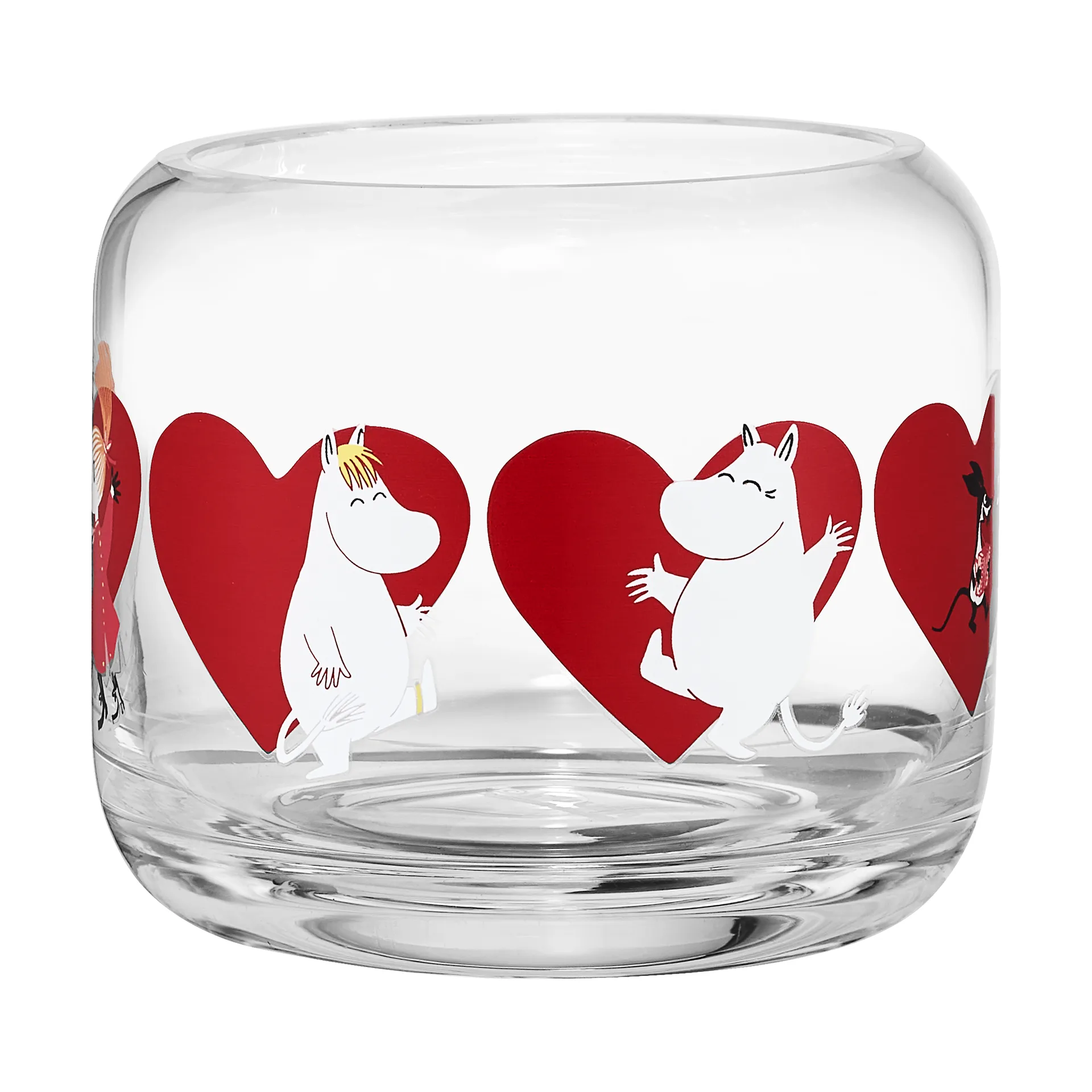 姆明 烛台 Ø9x8 cm, Heart Muurla