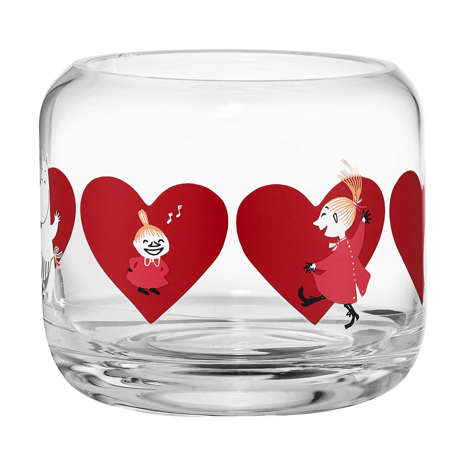 姆明 烛台 Ø9x8 cm, Heart Muurla