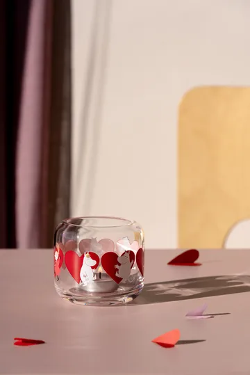 姆明 烛台 Ø9x8 cm - Heart - Muurla