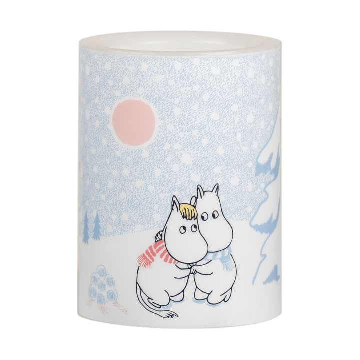 姆明 block 蜡烛 LED 10 cm - Let it 雪白 - Muurla