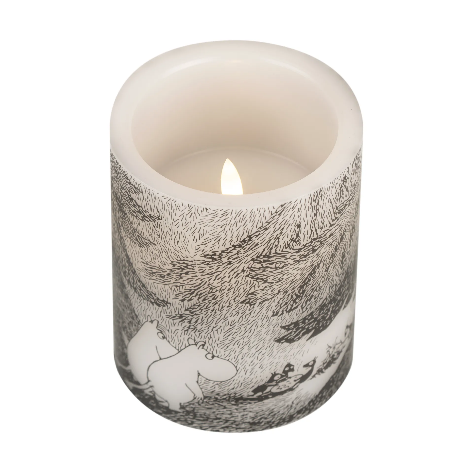 姆明 block 蜡烛 LED 12,5 cm, Under the trees Muurla