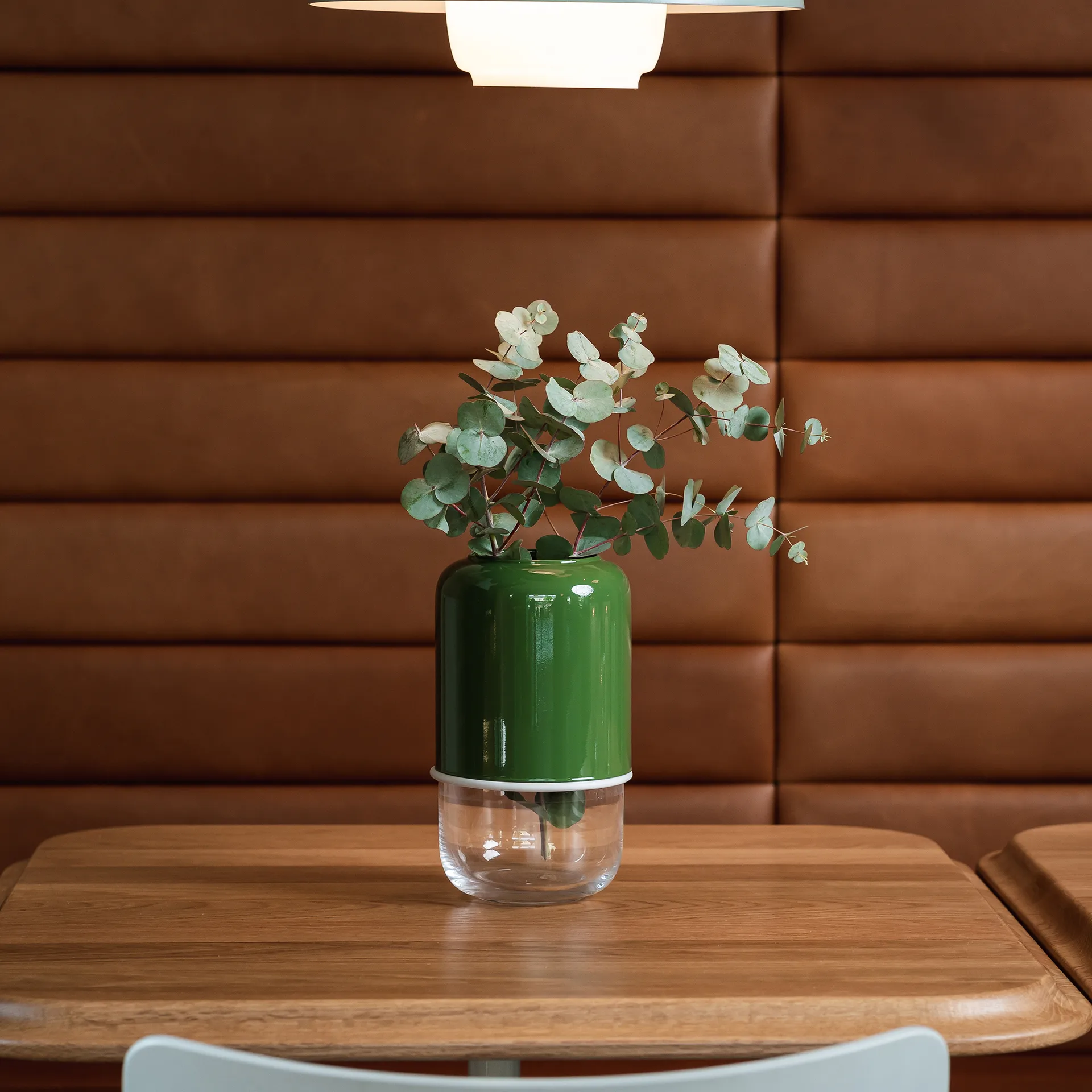 Capsule adjus桌子 花瓶 18-28 cm, 绿色-clear Muurla