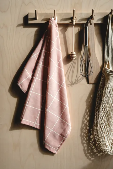Checks & Stripes 厨房巾 50x70 cm - 粉色 - Muurla