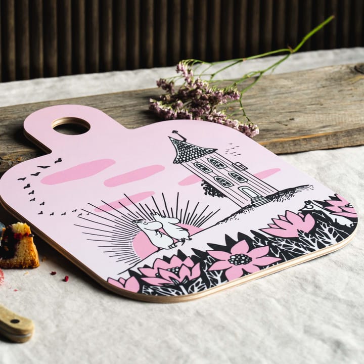 Chop & Serve Friendship 托盘 25x32 cm, 黑色-粉色 Muurla