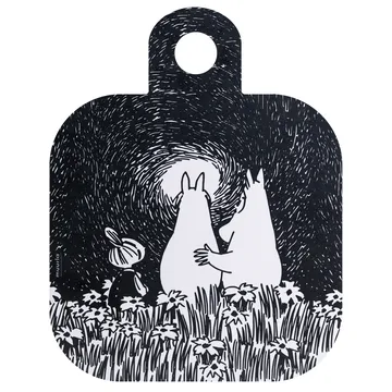 Chop & Serve Friendship 托盘 25x32cm - 黑_粉色 - Muurla