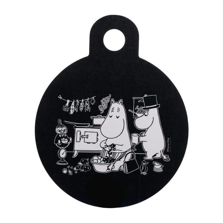 Chop & Serve In the Kitchen tray Ø20 cm, 黑色 Muurla