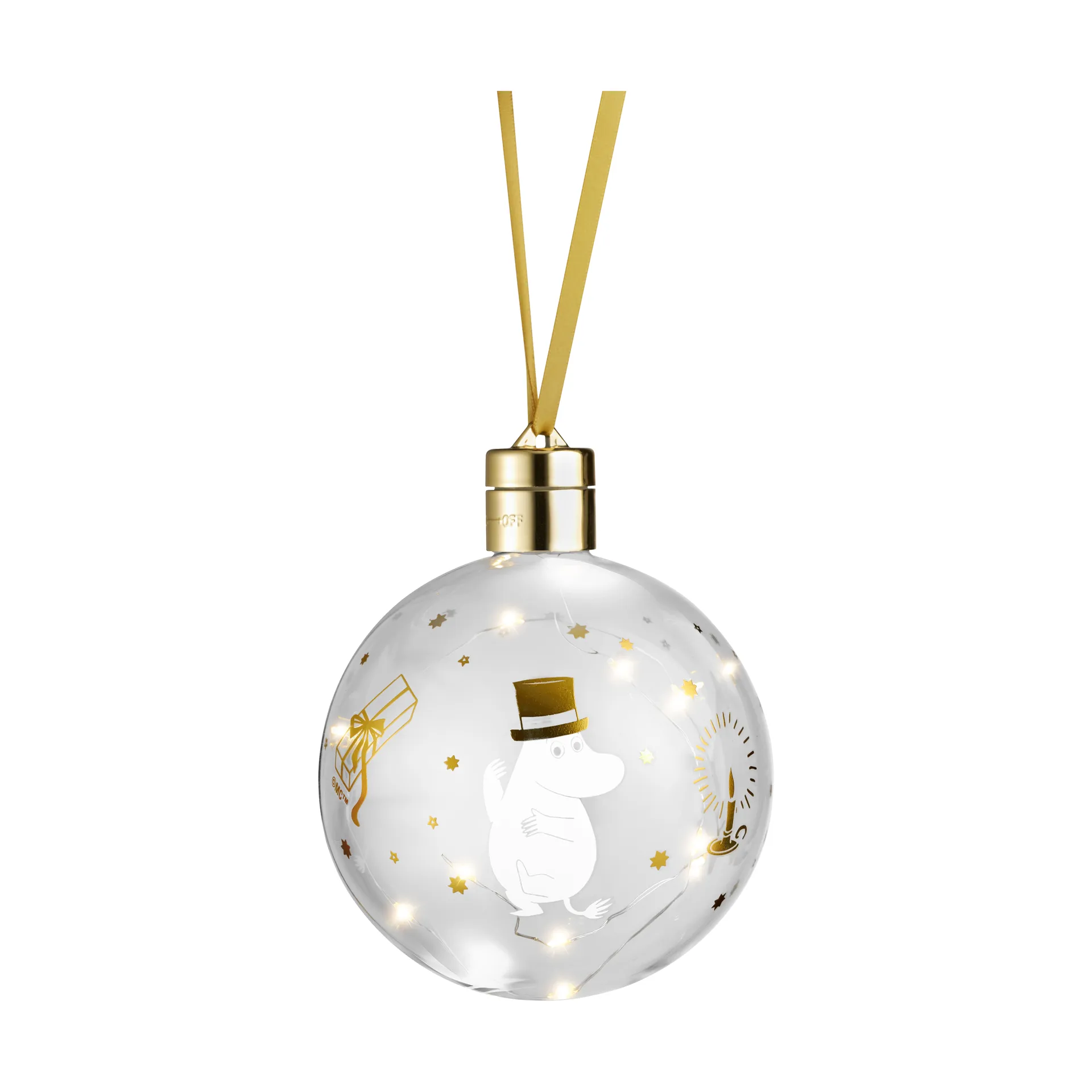 姆明 decorative sphere with LED light, Sparkling Stars Muurla