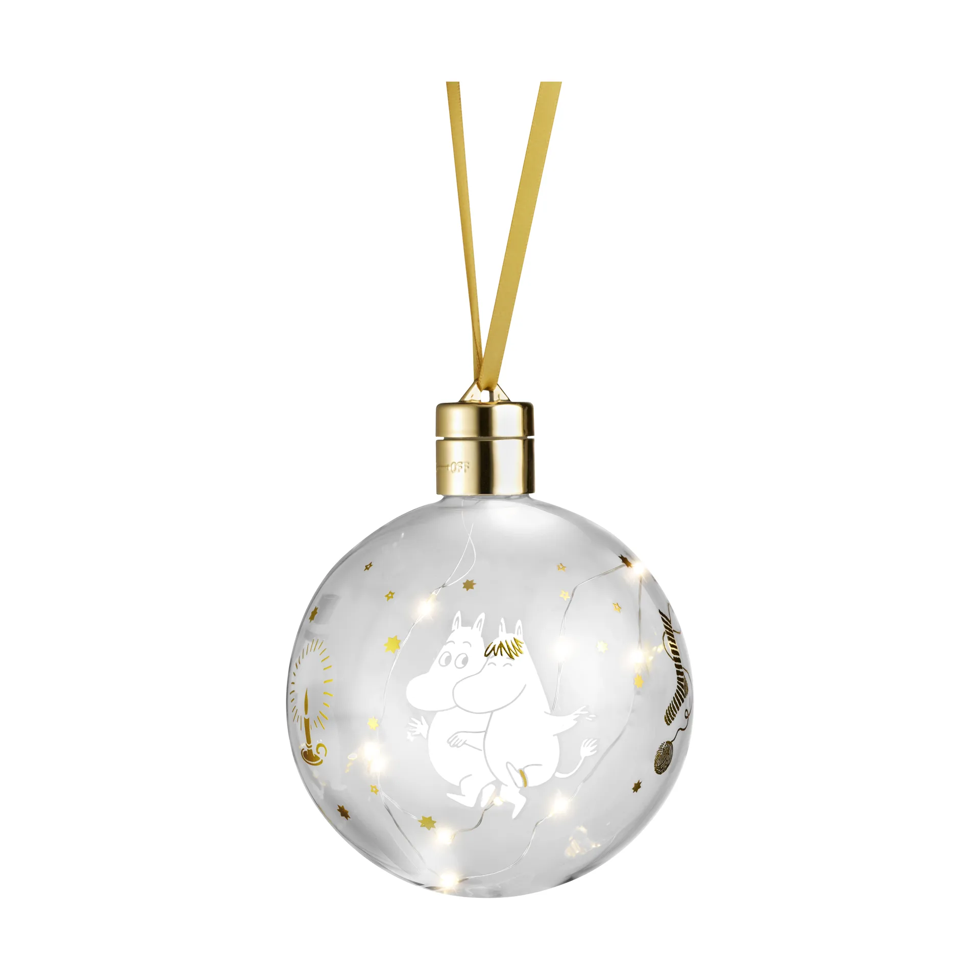姆明 decorative sphere with LED light, Sparkling Stars Muurla