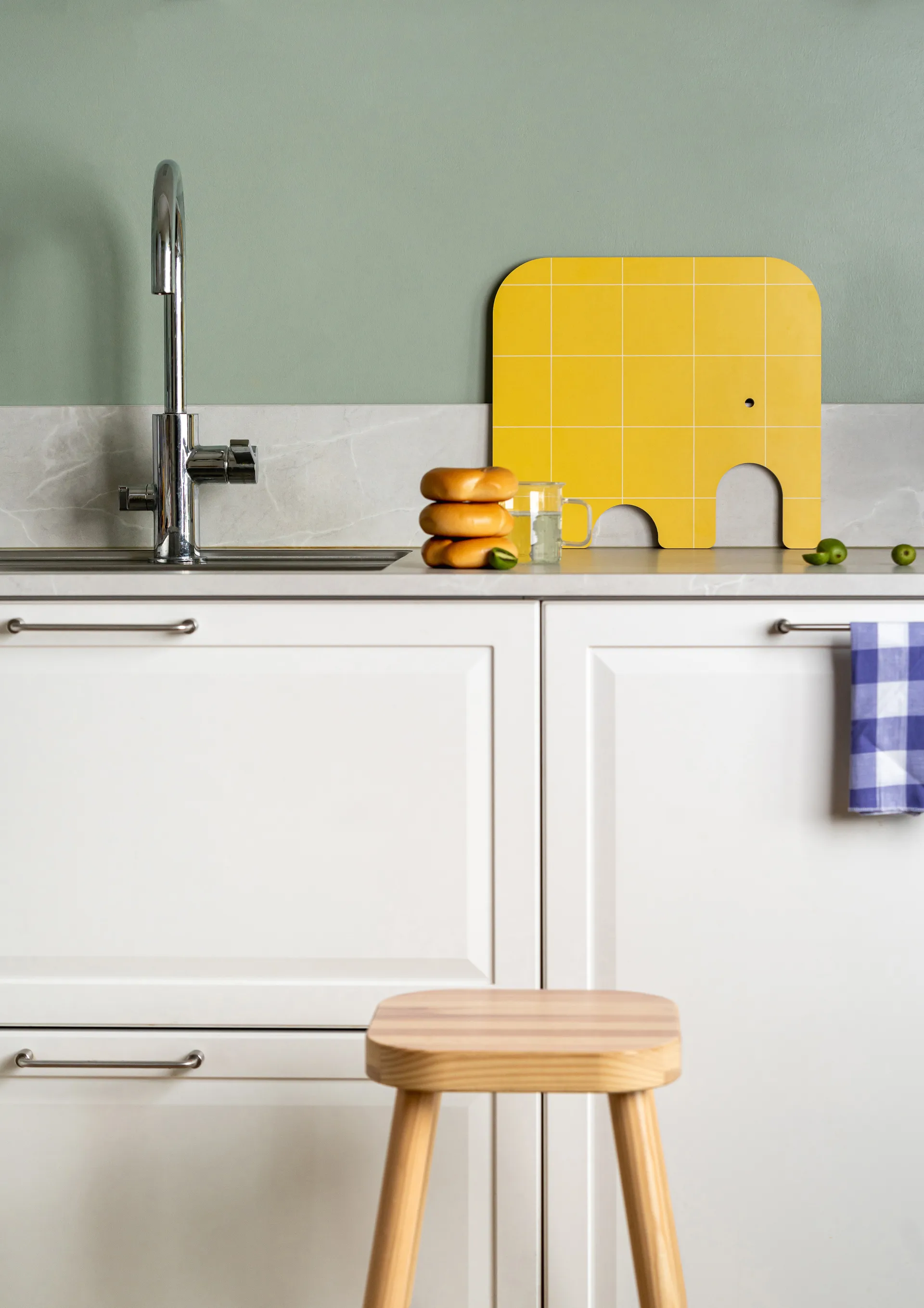 Elephant Chop & Serve 切菜板/砧板 L, 黄色 Muurla