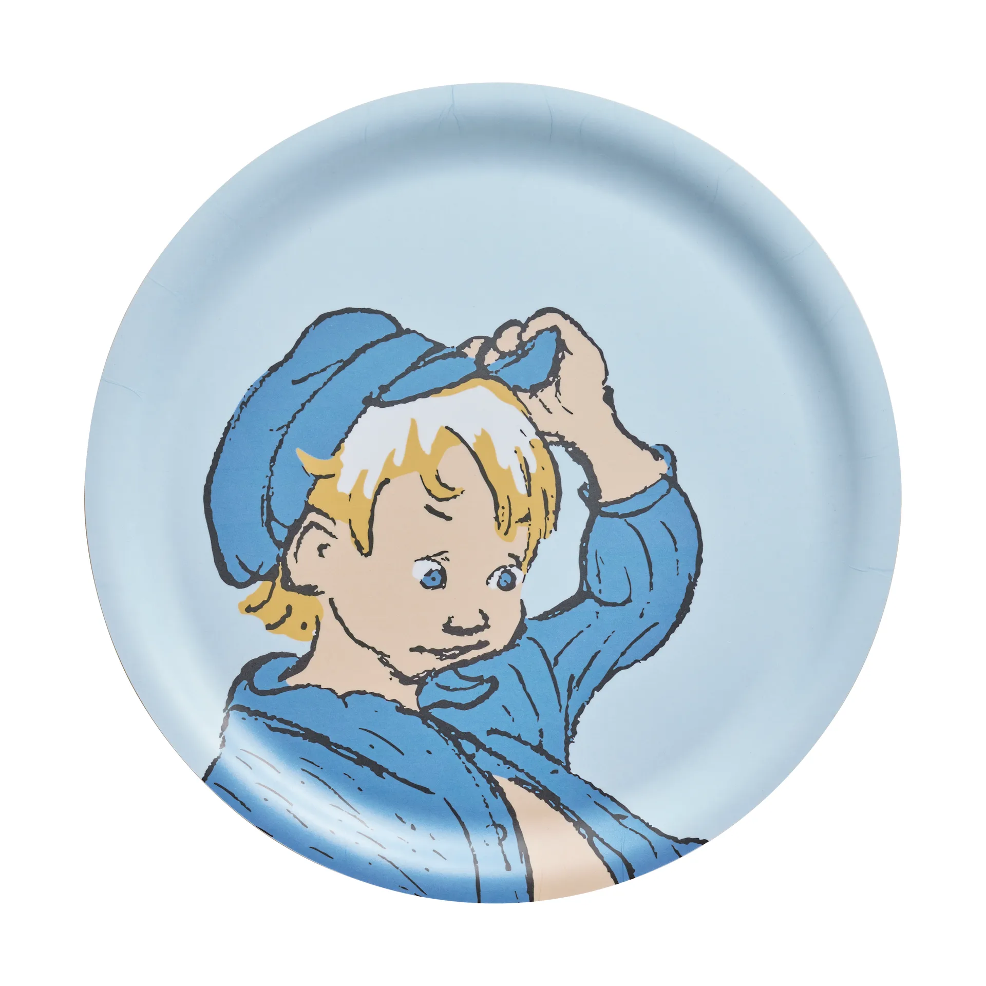 Emil 托盘 Ø25 cm, 蓝色 Muurla