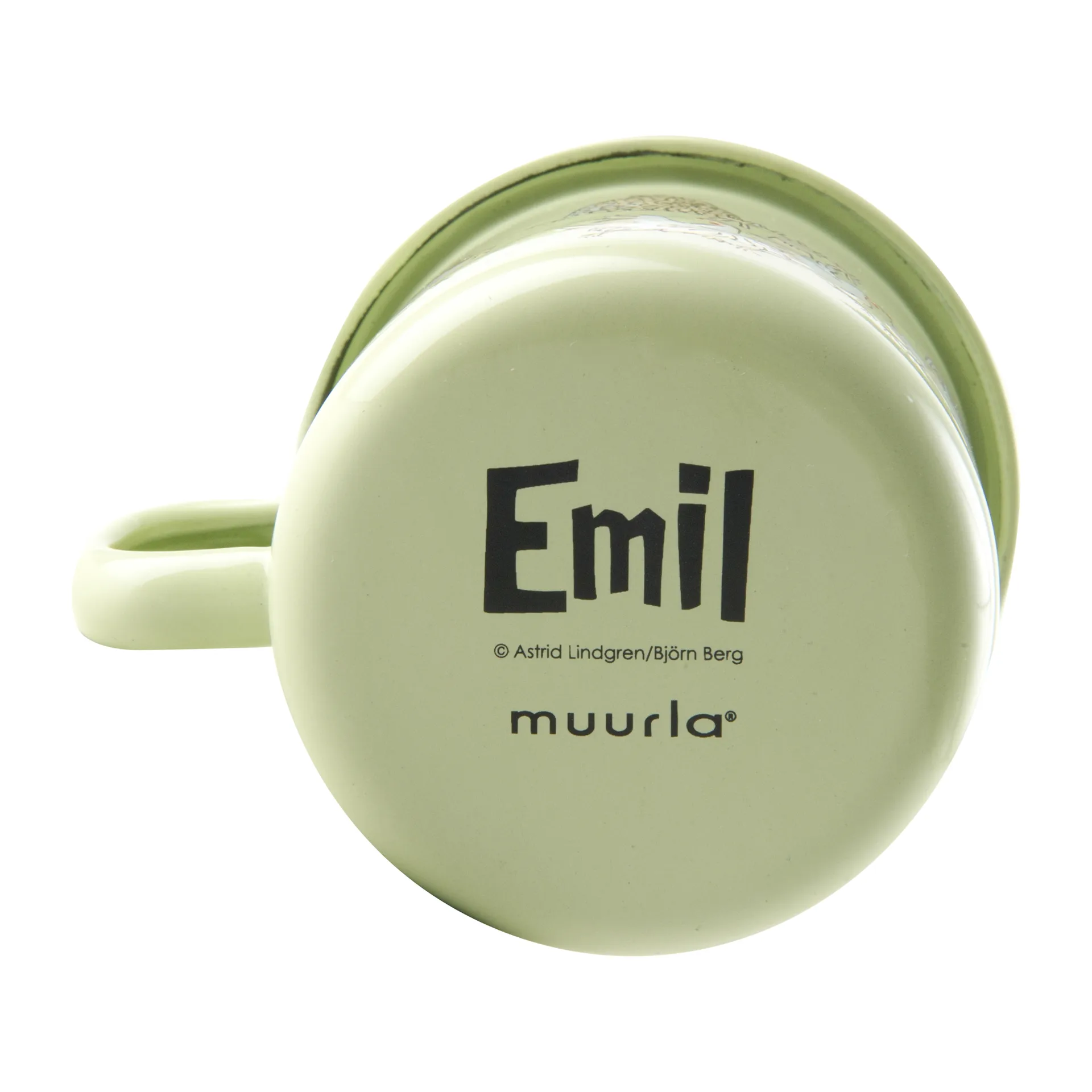 Emil and Ida enamel 马克杯 2.5 dl, Green Muurla