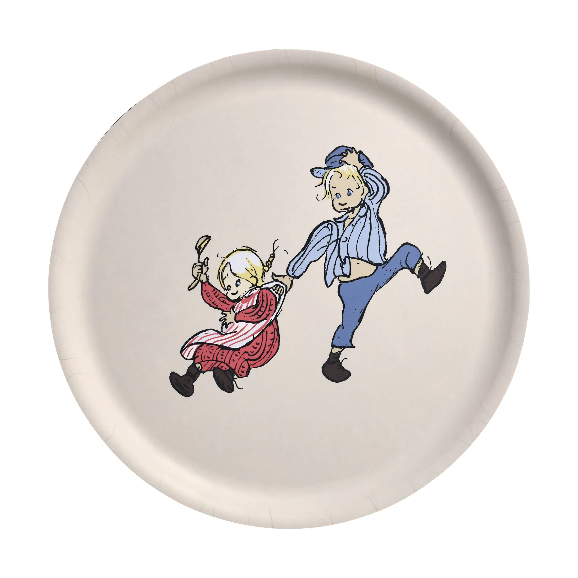 Emil 和 Ida 托盘 Ø35 cm, 白色 Muurla