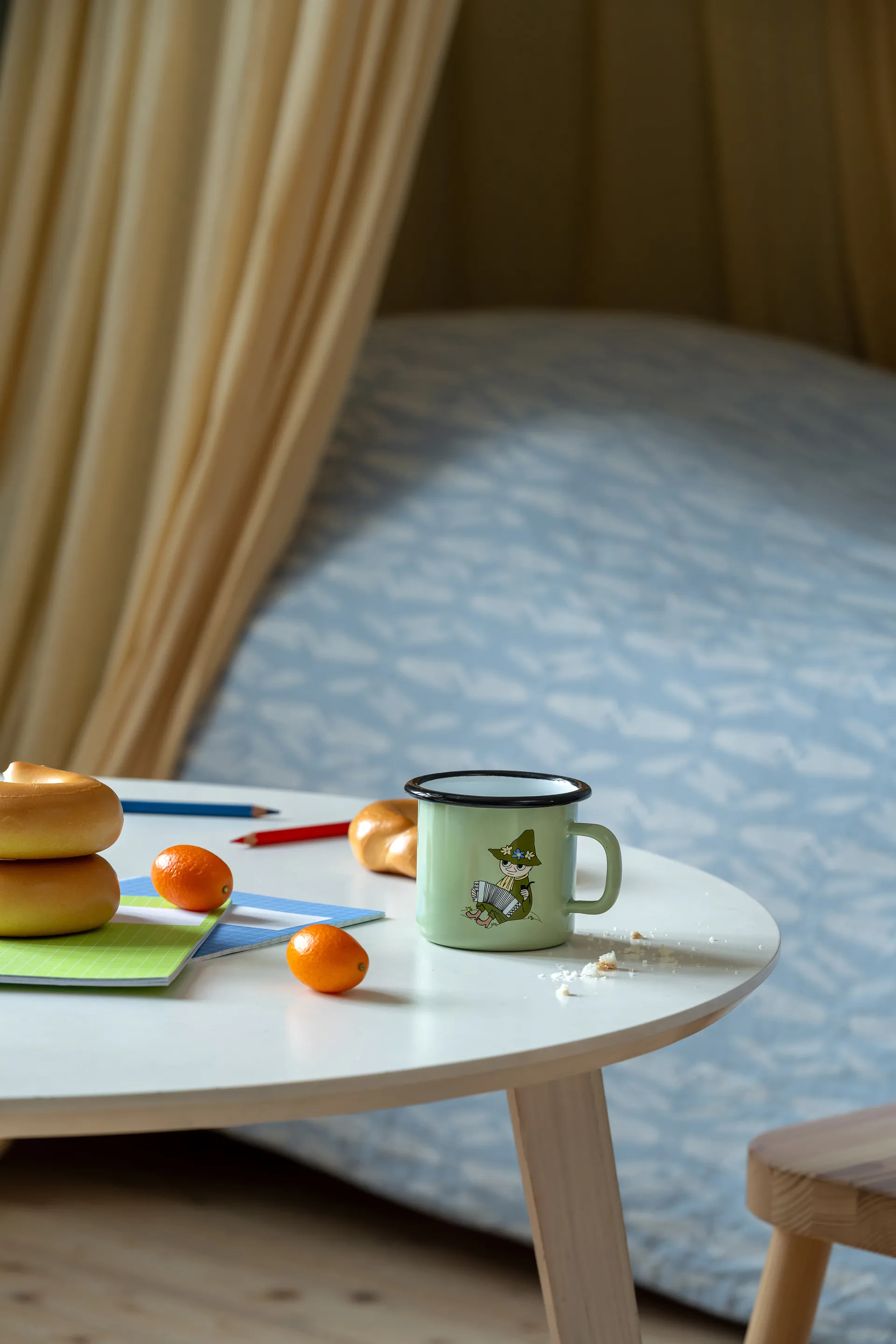 姆明 enamel 马克杯 2.5 dl, Snufkin Muurla