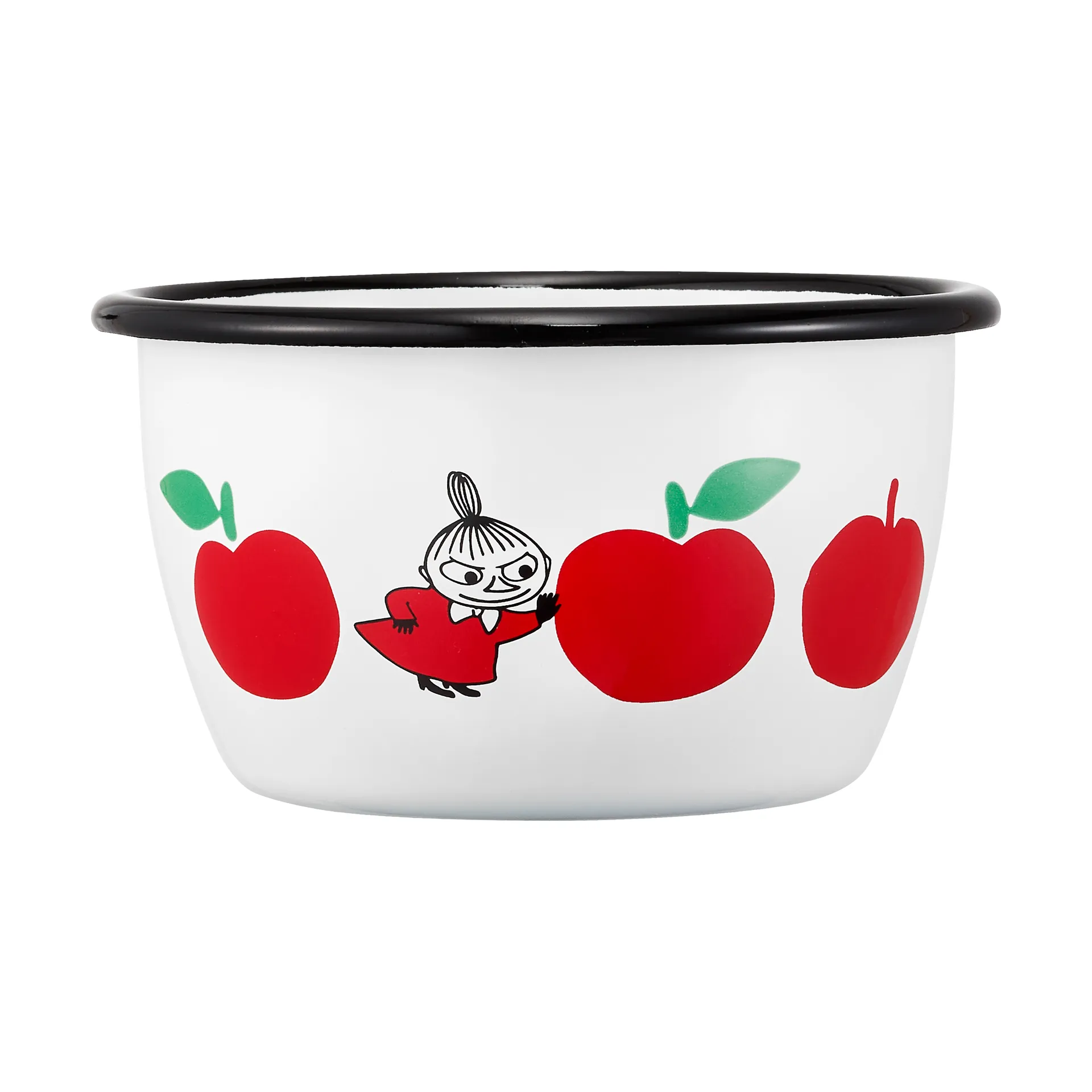 姆明 enamel 碗 30 cl, Joyfull Apples-红色 Muurla