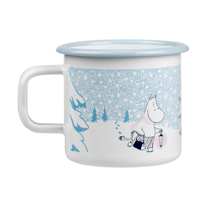 姆明 enamel 马克杯 37 cl, Let it 雪白 Muurla