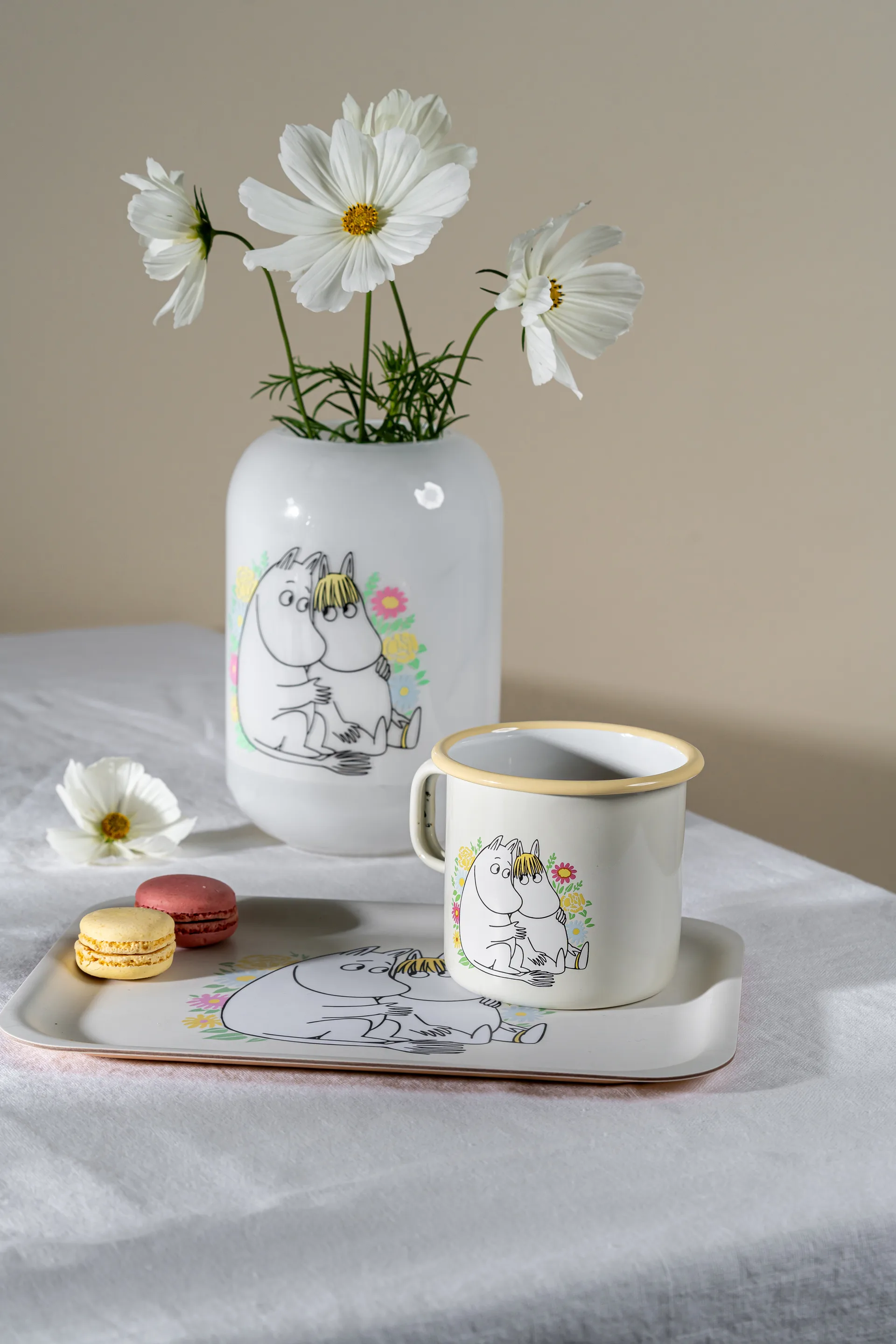 姆明 enamel 马克杯 550 ml, Flowers Muurla