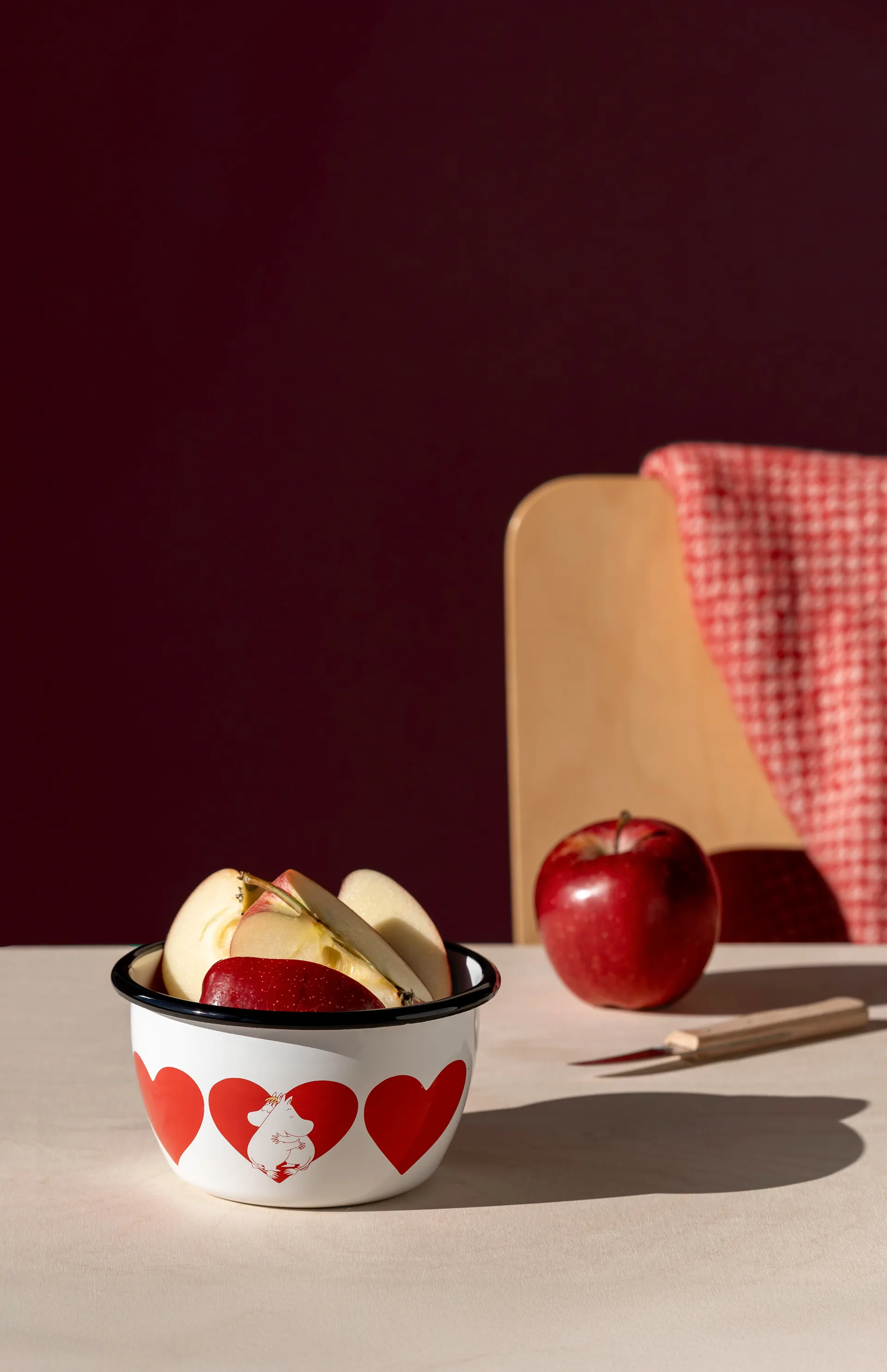 姆明 enamel 碗 60 cl, Heart Muurla