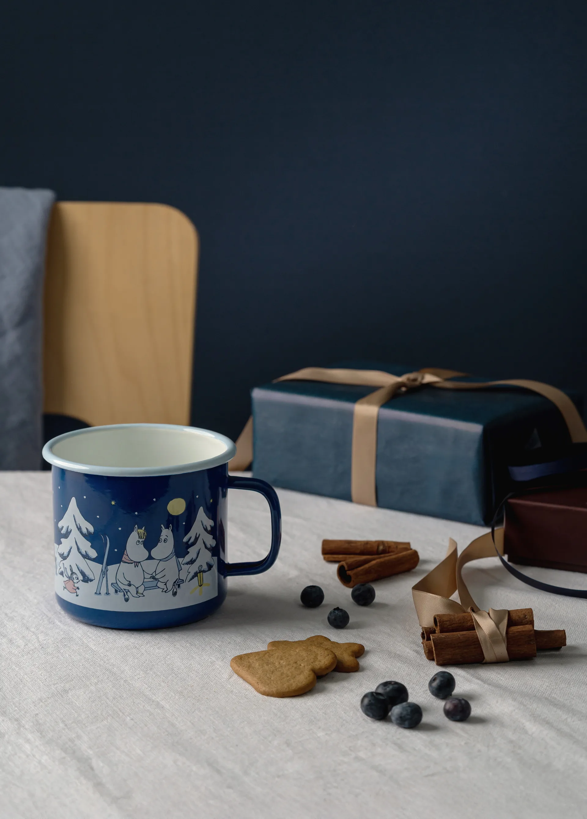 姆明 enamel 马克杯 80 cl, Starry night Muurla