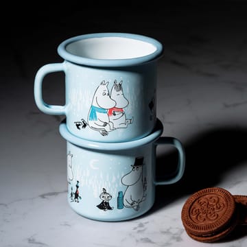 姆明 enamel 马克杯 Day on Ice 25 cl - 蓝色 - Muurla