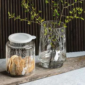 In the Woods 提灯/花瓶 20cm - 透明_白色 - Muurla