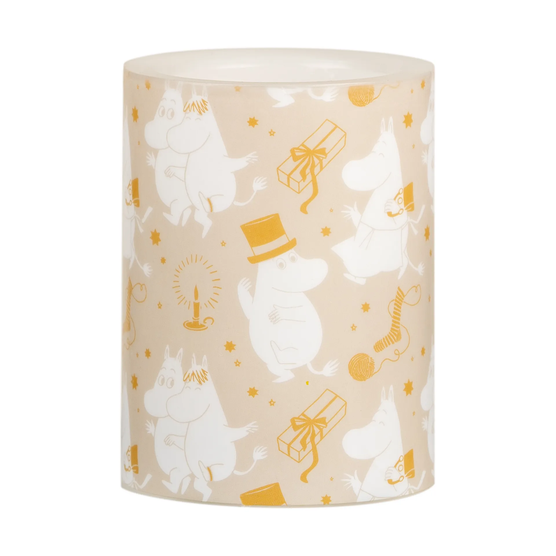 姆明方形LED蜡烛10cm, Sparkling stars Muurla