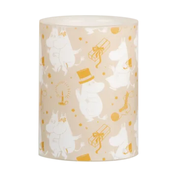姆明方形LED蜡烛10cm - Sparkling stars - Muurla