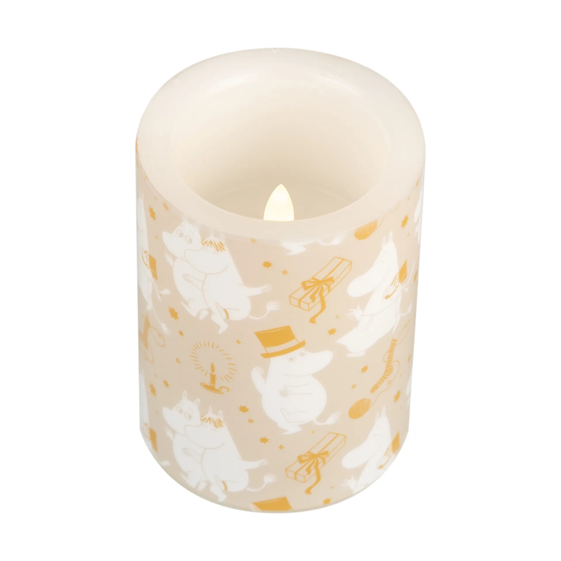 姆明方形LED蜡烛10cm, Sparkling stars Muurla
