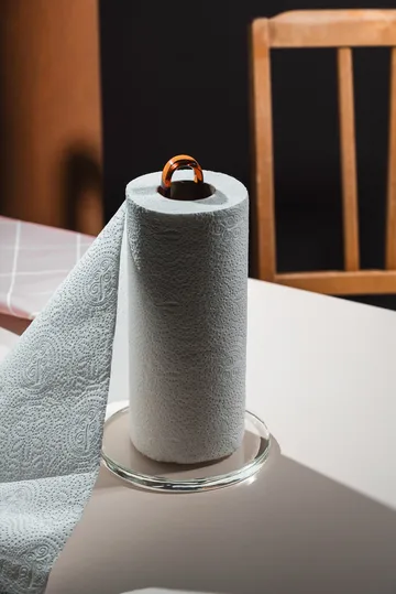 Loop 厨房纸巾架 26 cm - 透明-amber - Muurla