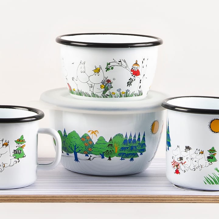 Moomin Colors enamel 碗  60 cl, Moomin valley Muurla