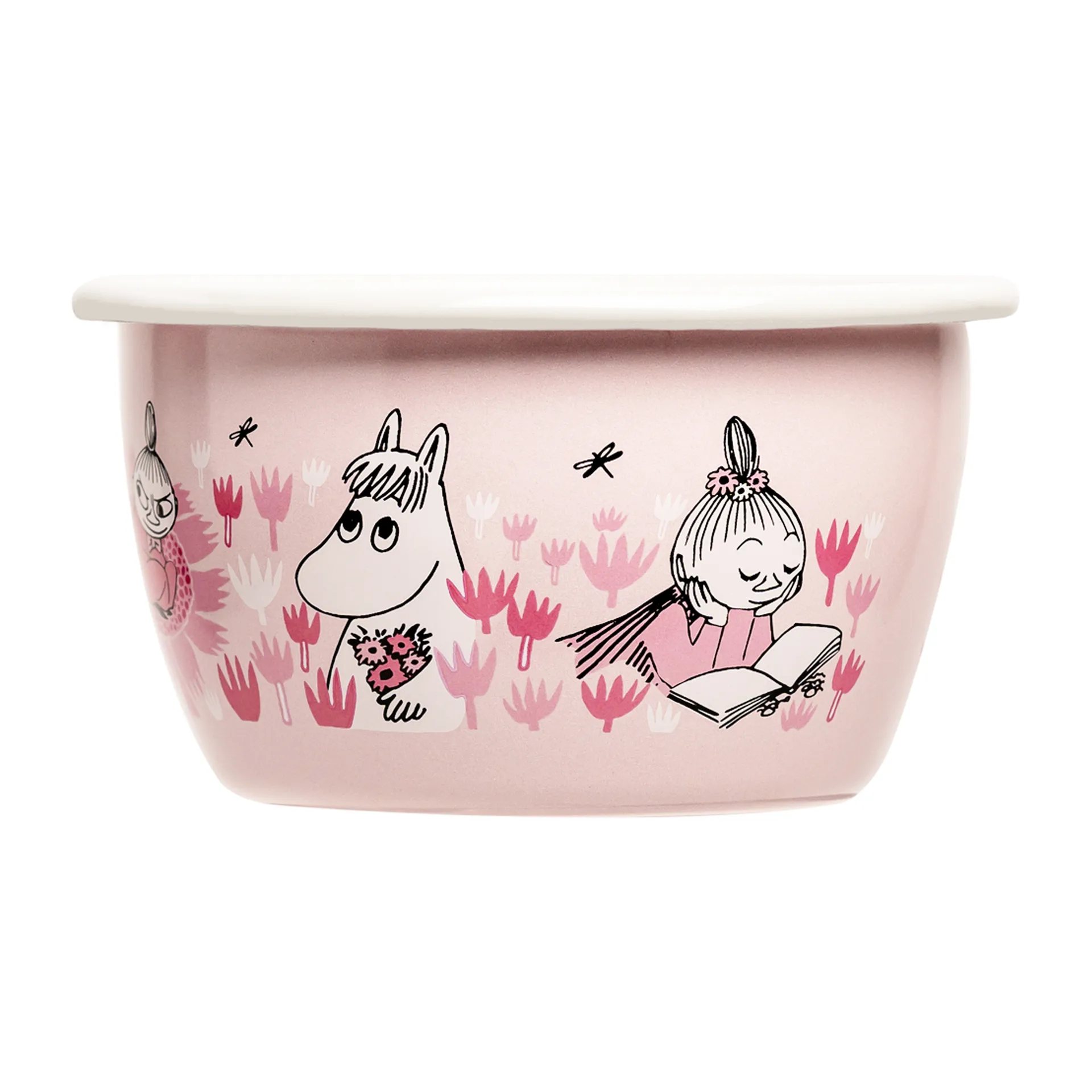 Moomin enamel 碗  Girls 30 cl, 粉色 Muurla
