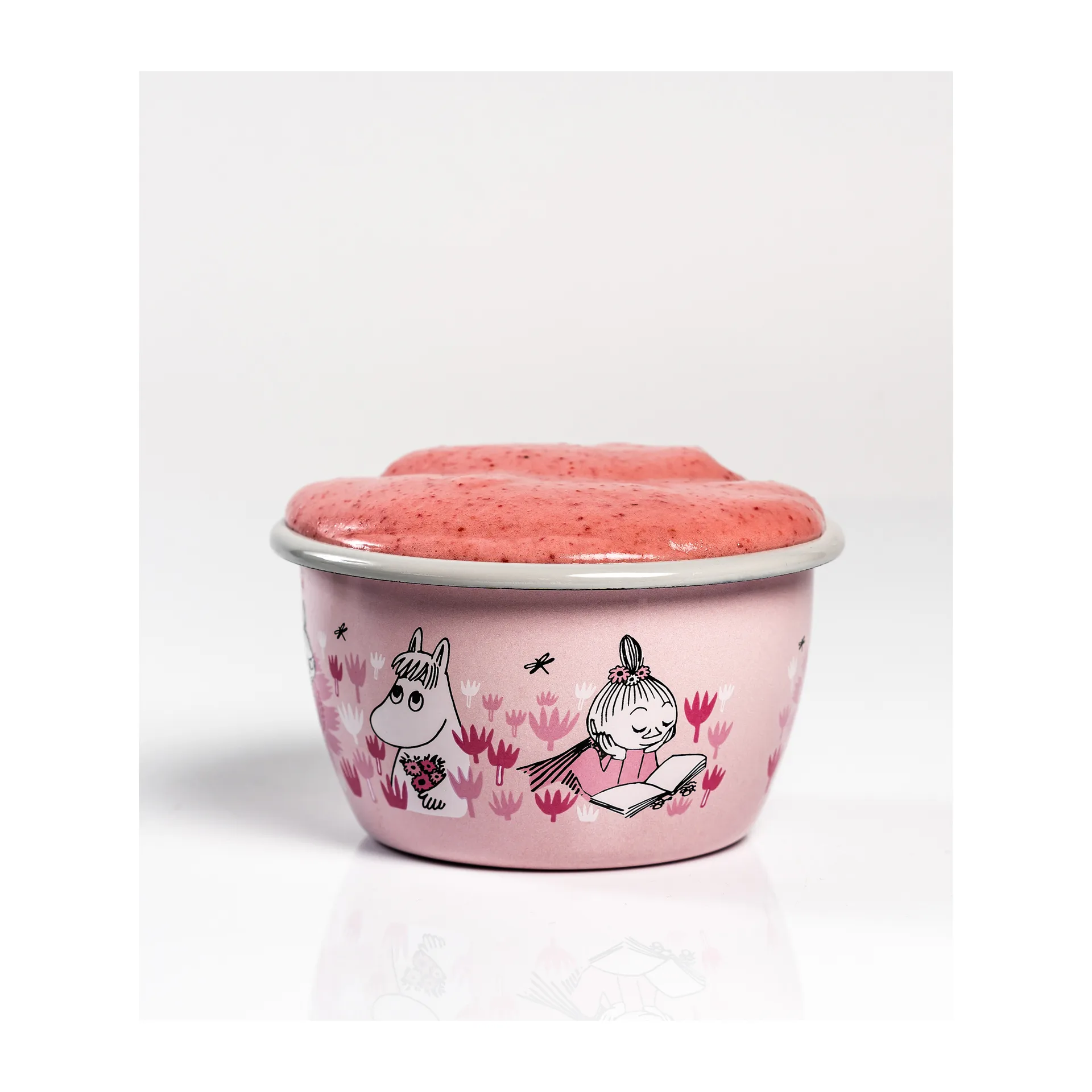Moomin enamel 碗  Girls 30 cl, 粉色 Muurla